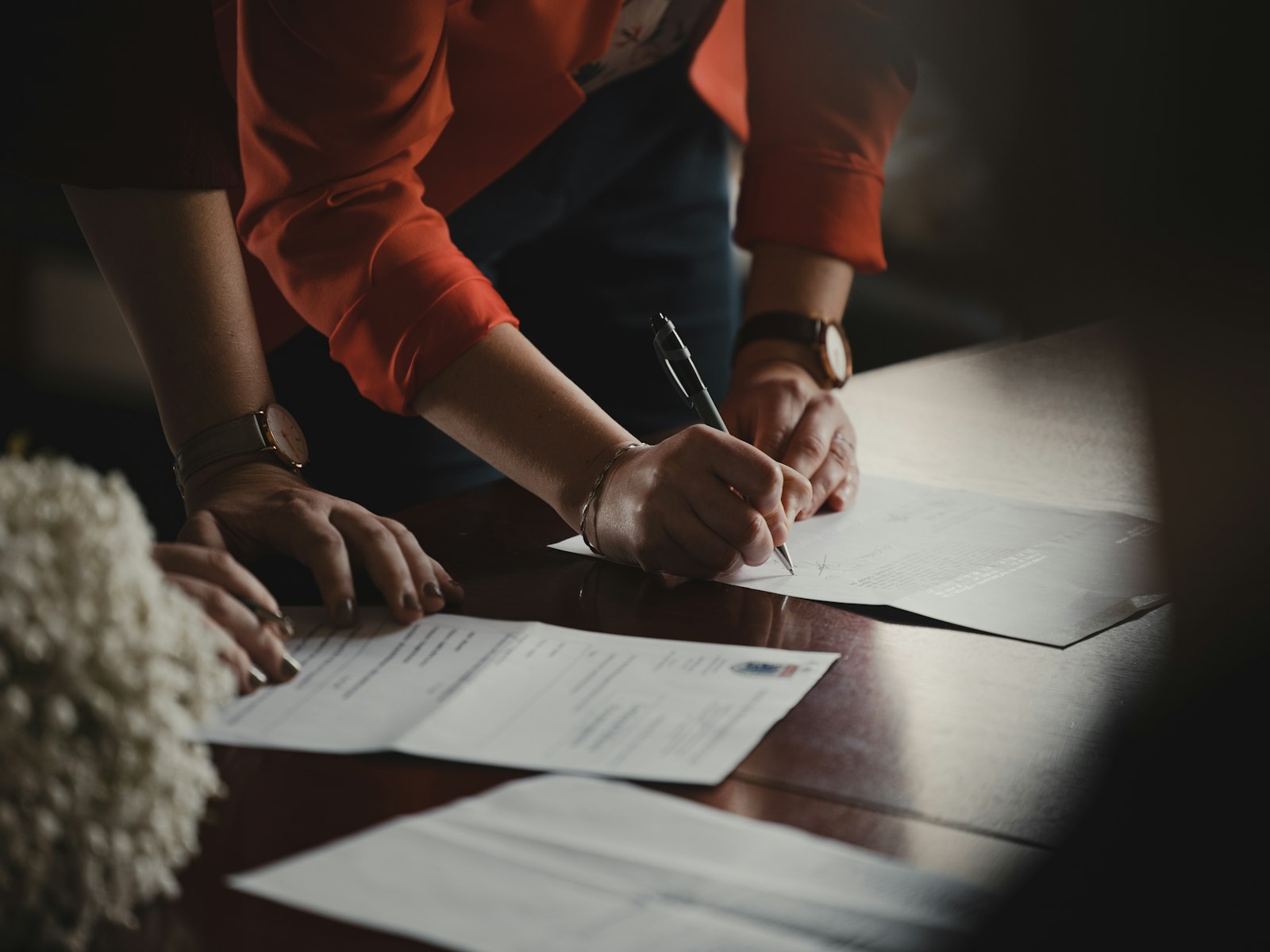 lawyer preparing settlement documents